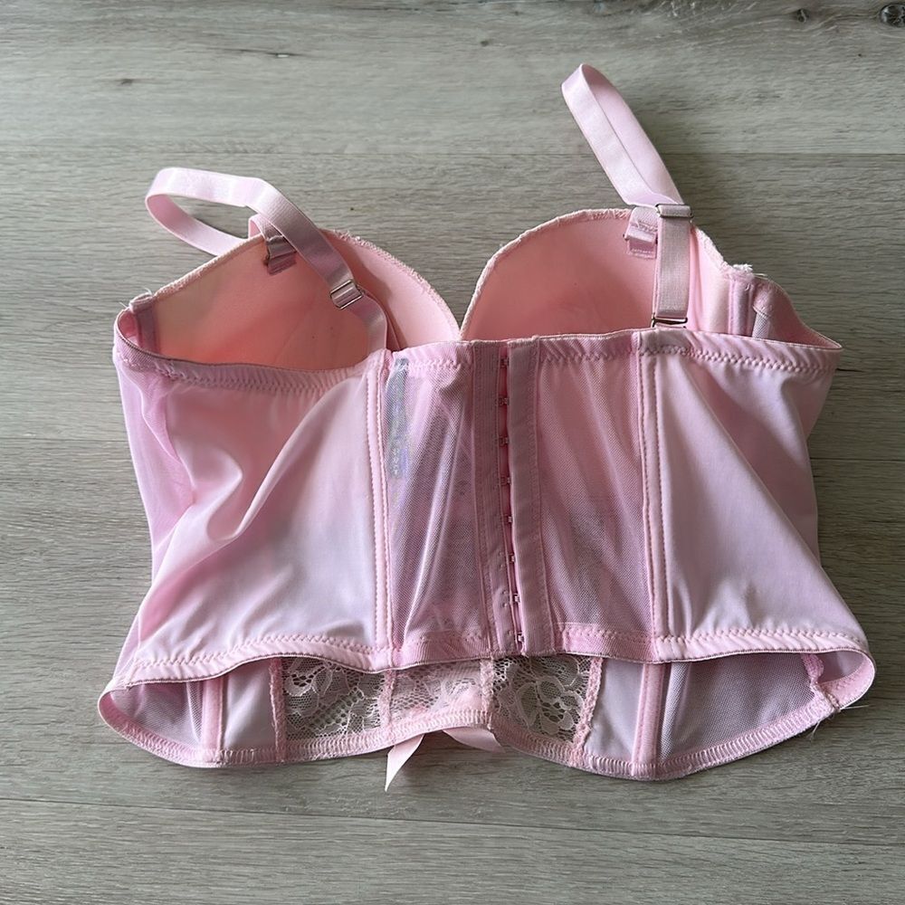 Body Rage Curve Corset Bra Pink 1X EUC - Picture 4 of 7